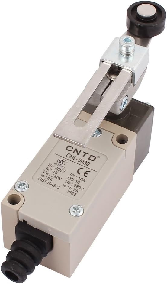 CHL5030 Rotary Adjustable Roller Lever Arm Limit Switch 1NO 1NC Wall