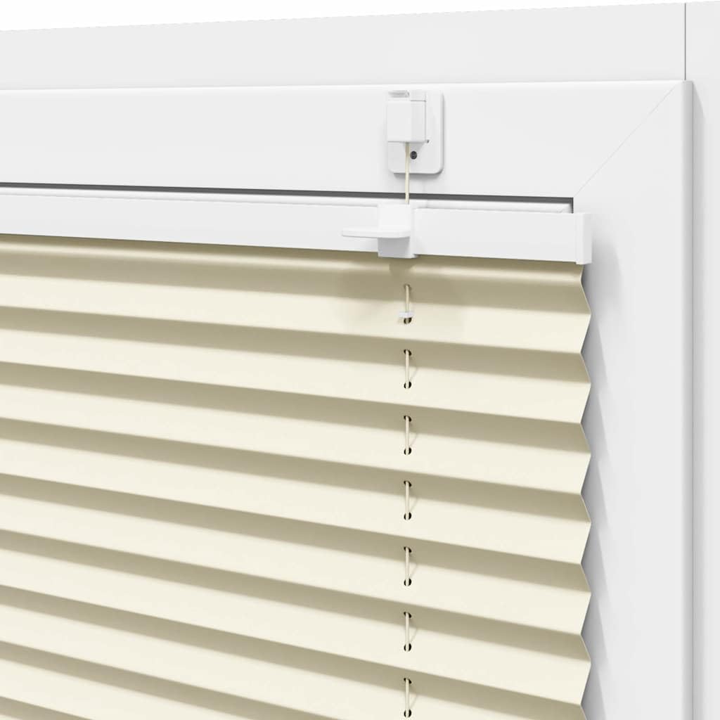 vidaXL Tenda Plissettata Crema 40x100 cm Larghezza Tessuto 39,4 cm, Tenda per Finestra Plissettata, Tenda Plissettata, Tenda a Fisarmonica