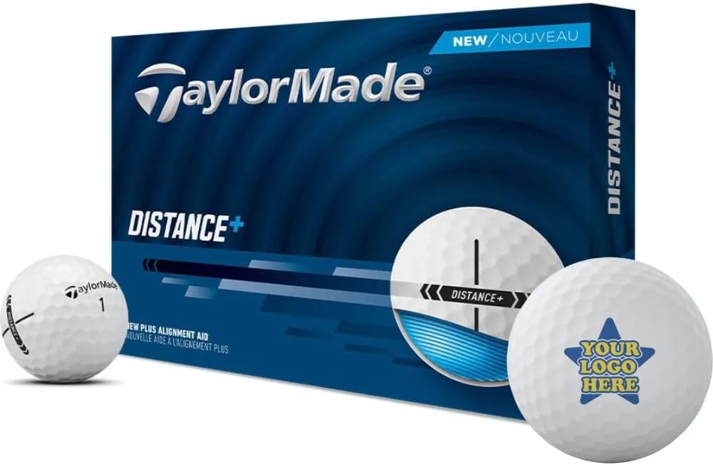 Taylormade Distance+ Custom Logo Golf Balls - 2025 Model