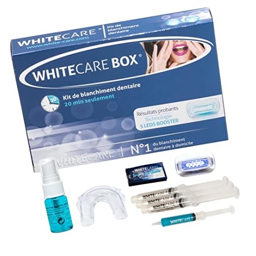 N°1 WhiteCare BOX - Kit blanchiment dentaire à domicile | Brillance et blancheur grâce au kit dents blanche white care | 100% normes françaises NF | Kit de blanchiment dentaire goût menthe
