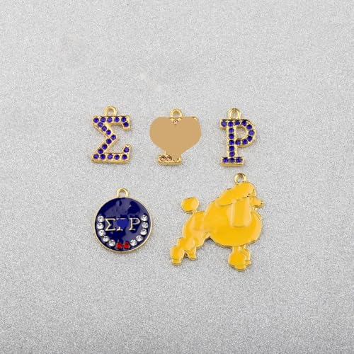 CHOORO 5PCS Sorority Gifts Charm Pendant for Jewelry Making DIY Crafts (5PCS Sigma) by CHOORO - Image 4