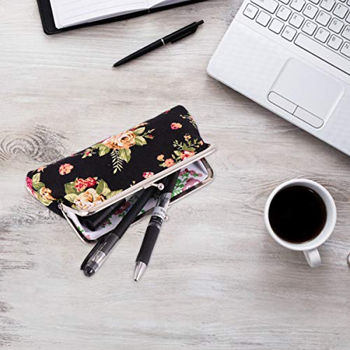 NUOBESTY Mulheres Flor Carteira Carteira de Embreagem Cocktail Bolsas Titular Do CartÃ£o Bolsa Titul