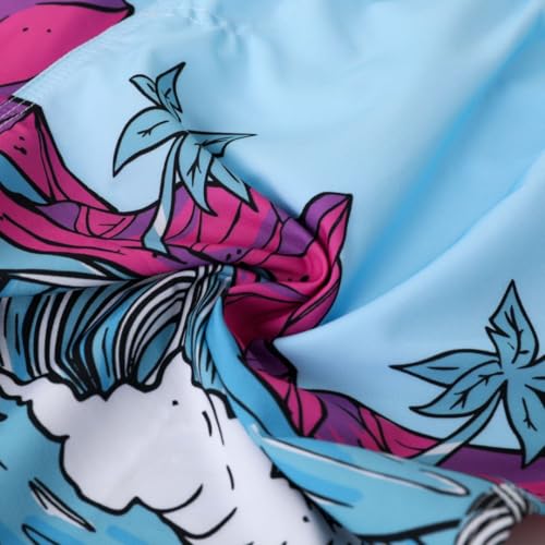 Mens Swim Trunks with Pockets Quick Dry Drawstring Beach Board Shorts2