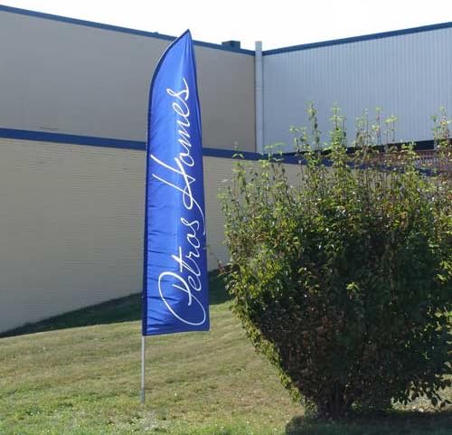 Custom Digital Half Drop Flag 3' x 12'