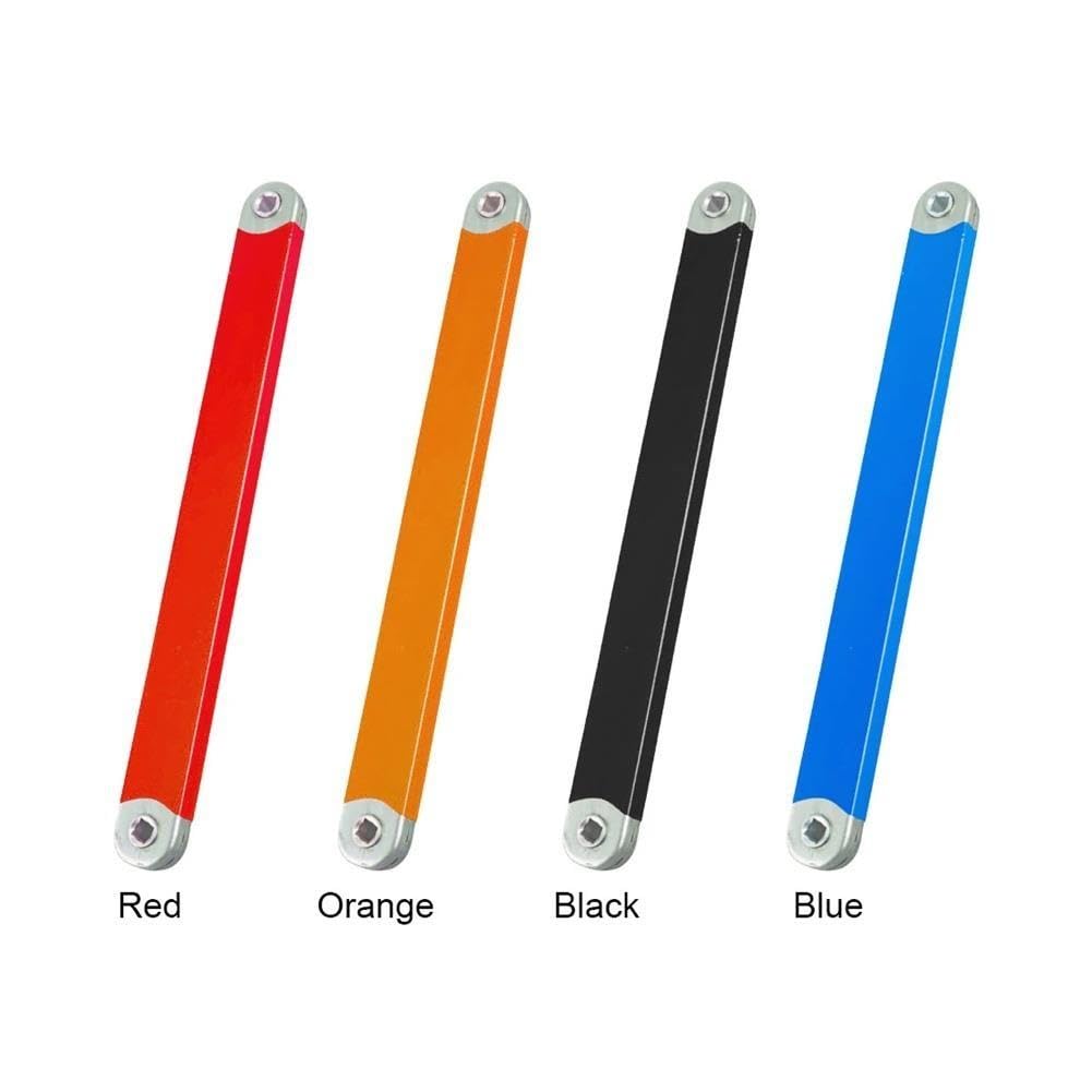 Set di chiavi a cricchetto offset 4 adattatori in acciaio legato for riparazioni auto(Black)