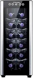 Adega Electrolux 12 garrafas Uma Porta Acabamento em Alumínio (ACB12)