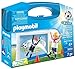 Playmobil Fútbol- Maleta Playmobil Playset, Multicolor, 5,5 x 21 x 16,3 cm (5654)