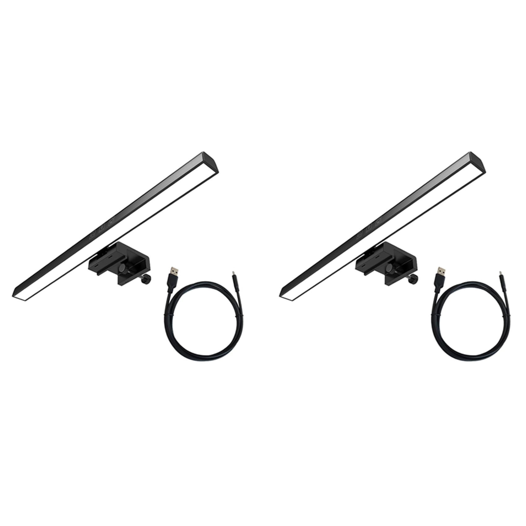 Vjsujehgy 2X Monitor Light Bar, LED Desk Lamp Dimmable Computer Lamp Eye-Caring Lamp USB Reading Light Backlight Screen Light Bar