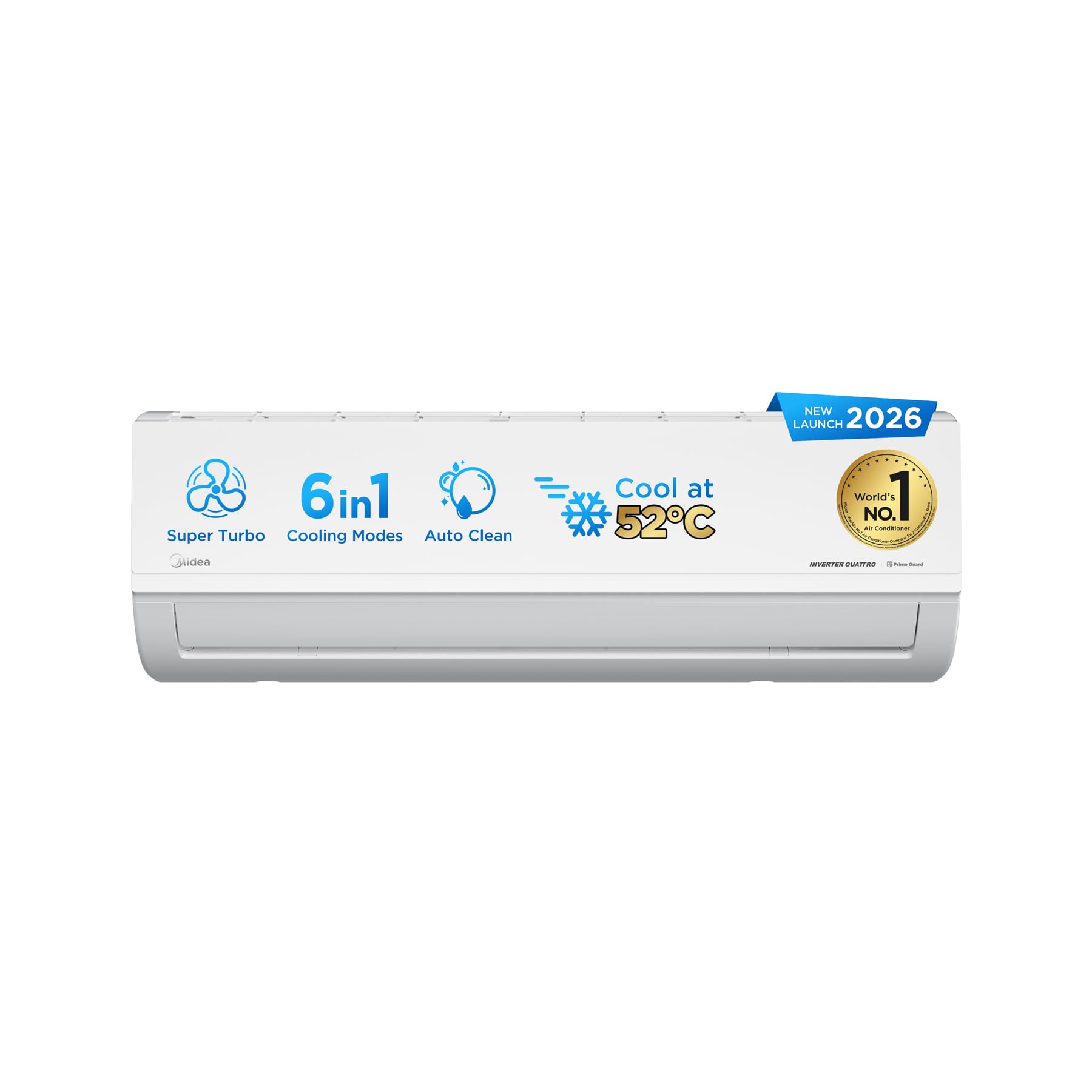 Midea 1.5 Ton 3 Star Inverter Split AC (Copper, Convertible 6-in-1 with Auto Intelligence,Turbo Mode for Faster Cooling, Auto Clean & HD+PM 2.5 Filter,2026 Model, Santis Max DLX-MAI18SD3R36F1, White)-picture-28