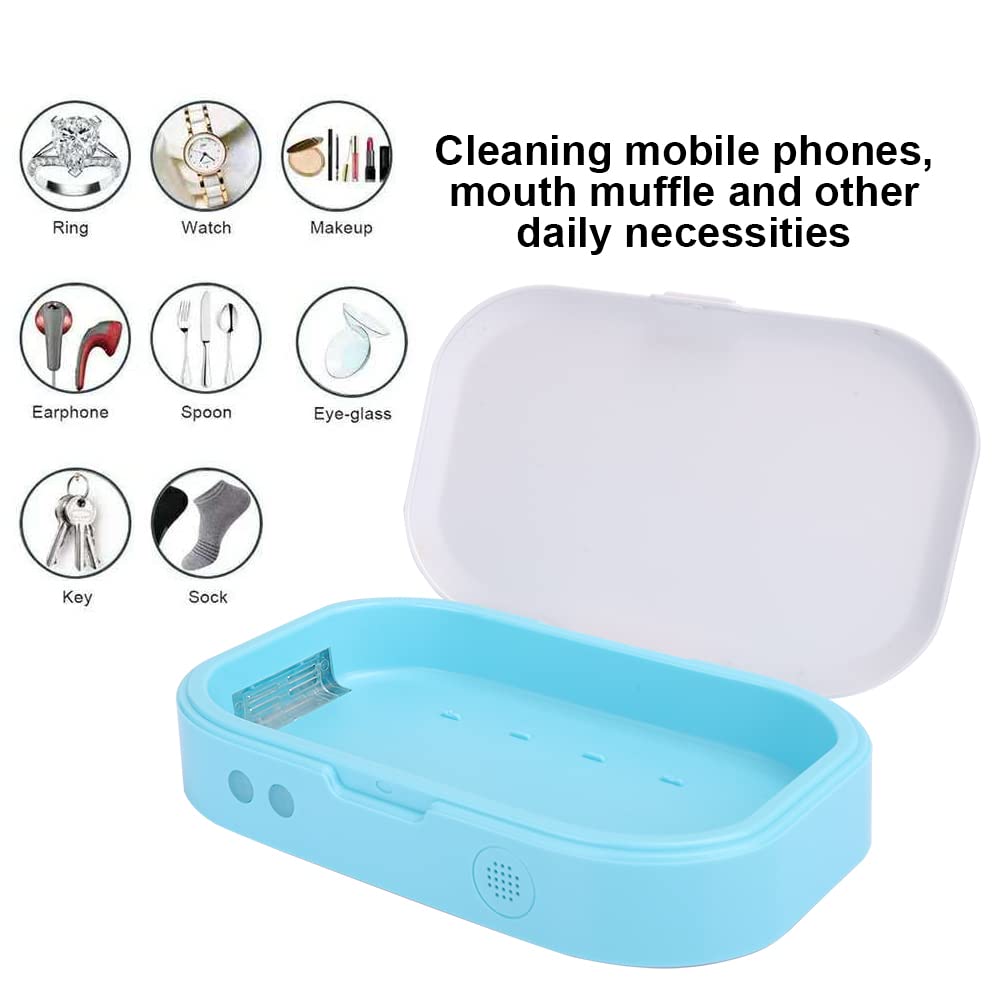 Boîte Ultraviolette, Outil de Nettoyage de Téléphone Portable, Boîte de Nettoyage Durable et Durable, Brosse à Dents pour Téléphones Mobiles