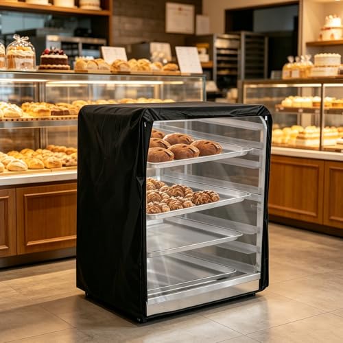 Estante para bandejas de pan con cubierta protectora para transporte de cocina 7