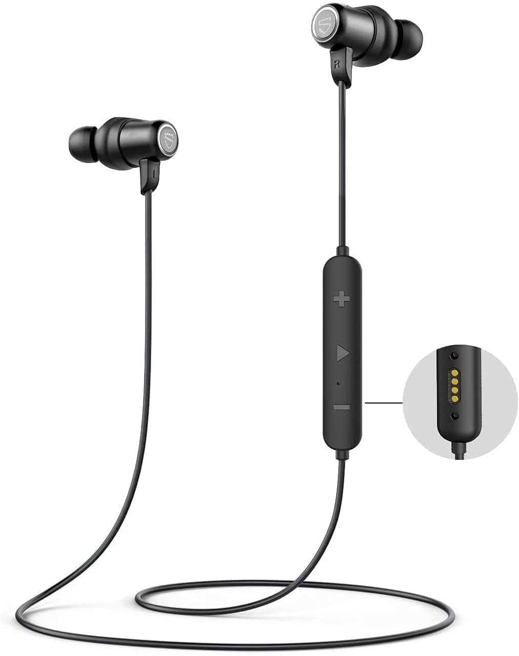 Écouteurs Bluetooth Sport Magnétique, SoundPEATS Q35 HD Écouteurs sans Fil Intra-Auriculaires Tour...