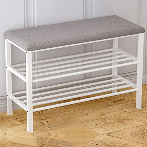 Meuble à chaussures de 80 cm de style épuré et assise confort