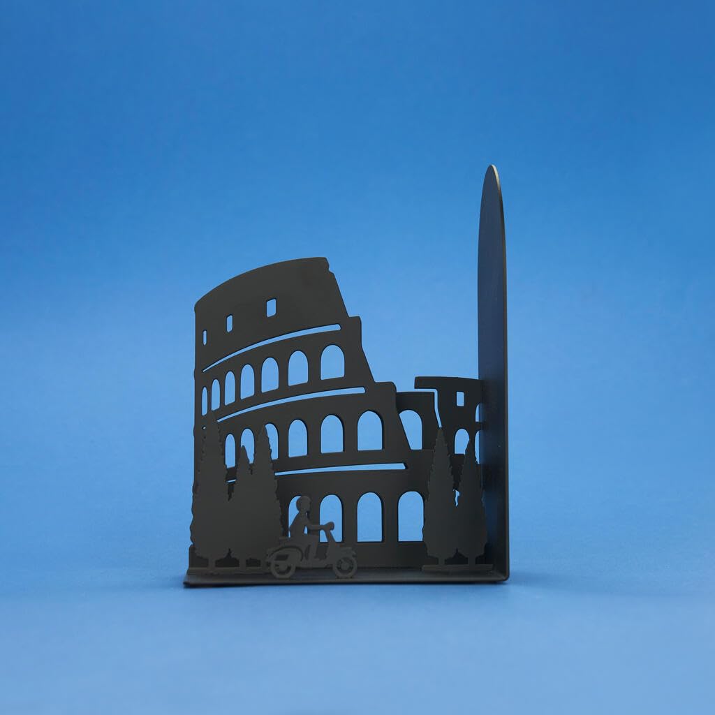 Balvi Sujetalibros Rome Color Negro Resistente y Antideslizante Metal