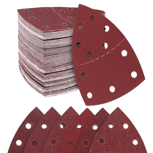Feuilles abrasives 11 trous en lot de 120 pièces pour ponçage bois et métal
