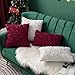 MIULEE 3D Decorative Romantic Valentines Stereo Chiffon Rose Flower Throw Pillow Cover Solid Pillowcase for Girl Women Wedding Sofa Bedroom Car Decor 12x20 Inch 30x50cm White