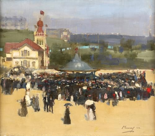 Cuadro Impresión Lienzo Gli ungheresi de John Lavery Arte de Alta Resolución 60x90