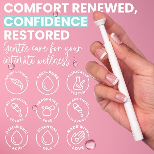 Image of Hydro GYN Vaginal Moisturizer with Hyaluronic Acid for Vaginal Dryness 12 | Long Lasting, Vaginal Irritation, Vitamin E, Feminine Care, Hormone Free, Pre and Post Menopausal, 12 Vaginal Suppositories