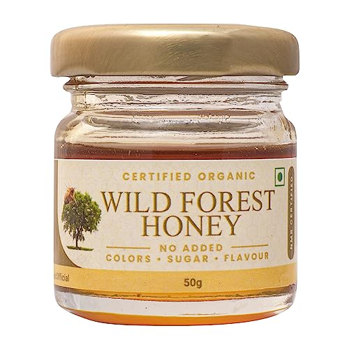 Image of Shiva Organic Raw Wild Forest Flower Honey 50g | 100% Pure NMR Tested | Raw and Unprocessed