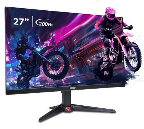 Image of acer Nitro VG270 X1 27 Inch IPS Full HD Backlit LED Gaming Monitor I 0.5 MS Response I 200Hz Refresh Rate I SRGB 99%, HDR 10 I 2xHDMI, 1xDP I Stereo Speakers I AMD FreeSync Premium I Eye Care (Black)