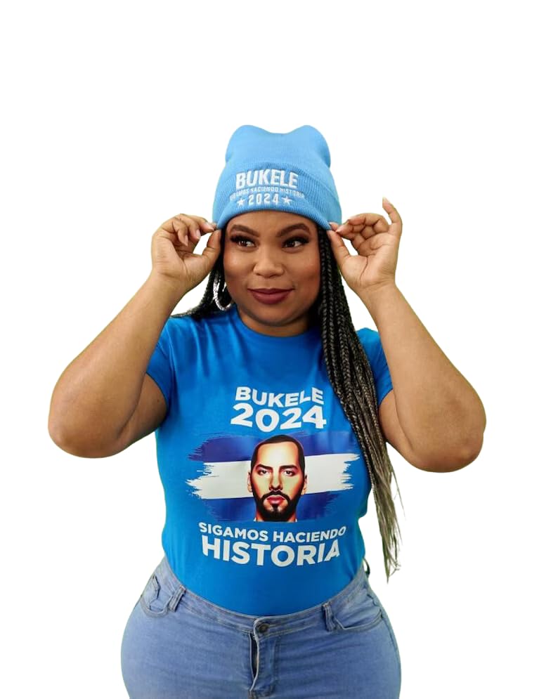 Bonnet NAYIB BUKELE 2024 de supporter unisexe Politica Sin Filtro chaud