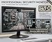 101AV 18.5 LED Security Monitor accept downscaled (SSAA) Ultra HD 4K image on HDMI, BNC Input/Output, Build in Speaker, VESA mount for CCTV camera DVR Home Office 24/7 Surveillance