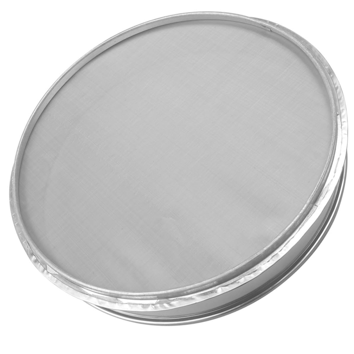 KALLORY Colador de Malla Fina de Acero Inoxidable de 35cm para Tamizar y Hornear, Reutilizable y Ligero, Adecuado para Cocina y Jardinería