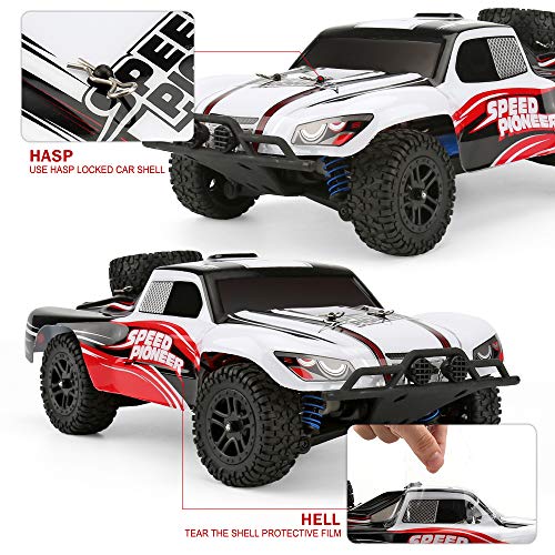 Funtech Rc Car High Speed Remote Control Car 1/18 Scale 2.4 Ghz Radio Fast 30+ Mph 4X4 Off Road Remote Control Trucks With Led Light, Terrain Rc Cars, Great Rc Trucks For Adults Kids #TOP2