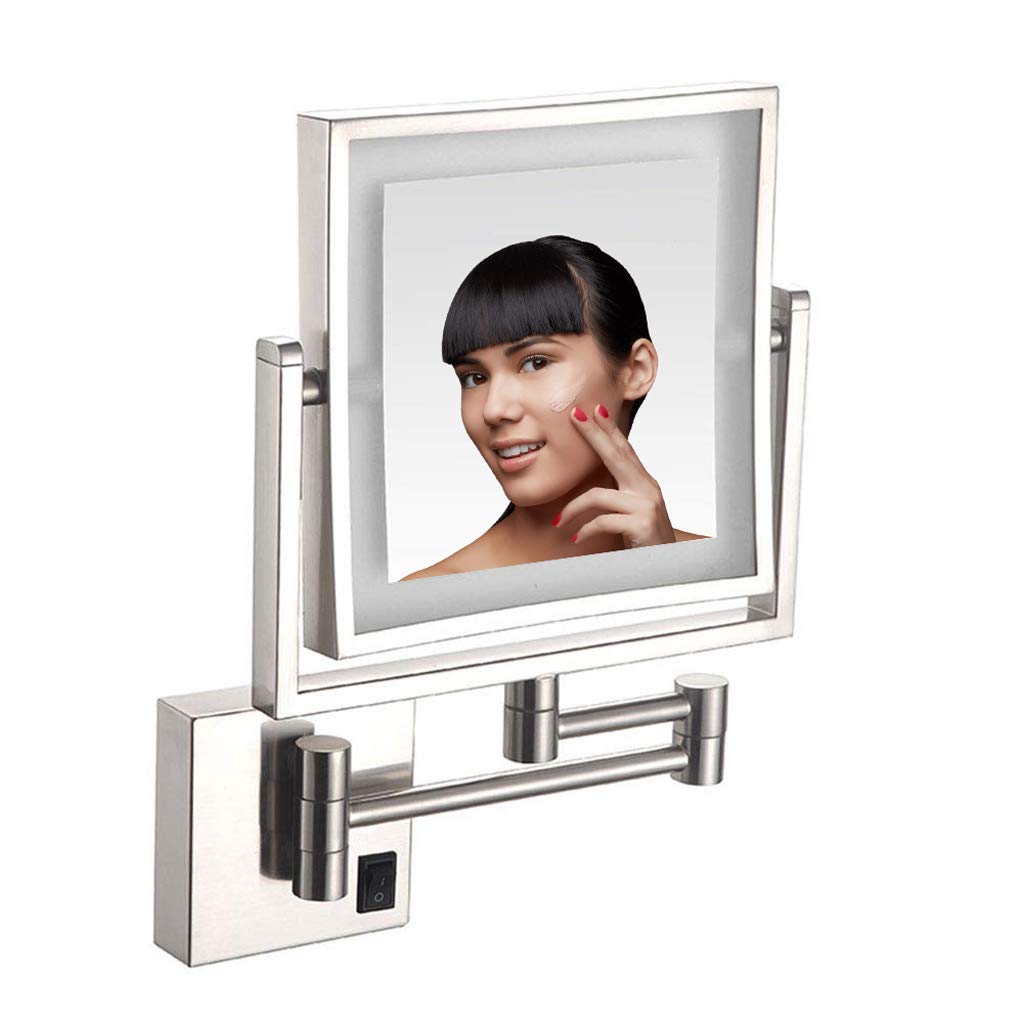 Buy BAOFI Makeup Mirror LED Luminated Wall Mount, 8 Inch Bathroom