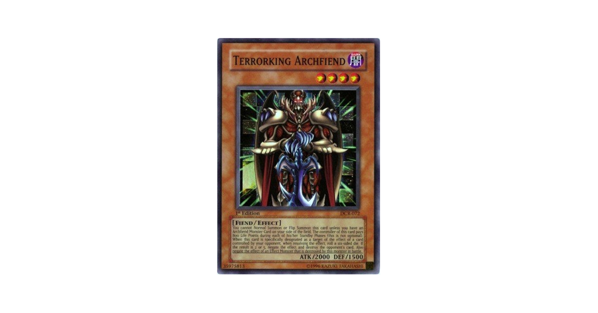 Amazon.com: Yu-Gi-Oh! - Terrorking Archfiend (DCR-072