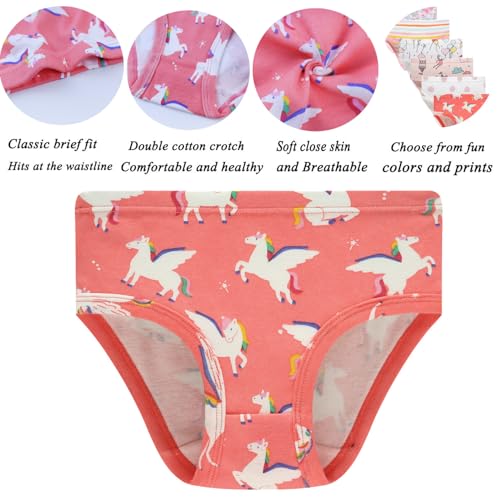 Image of Sladatona Little Girls'Soft Cotton Underwear Comfort Panties Toddler Briefs