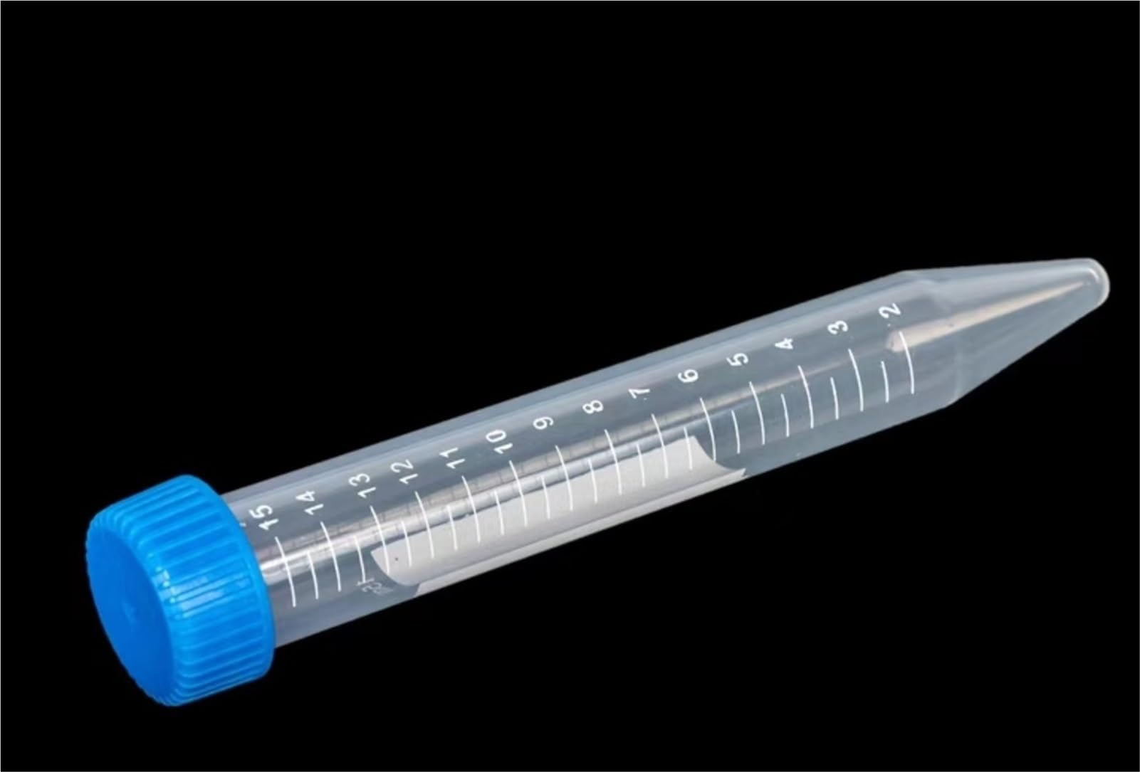 50 unids/Lote 15ml Tubo de centrífuga de plástico Transparente PP microcentrífuga Viales de Muestra Tubos de plástico con Tapas