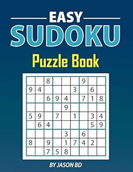 Paperback Easy Sudoku Puzzle Book: 100 Large Print Puzzles With One Puzzle Per Page Sudoku with solutions [Large Print] Book