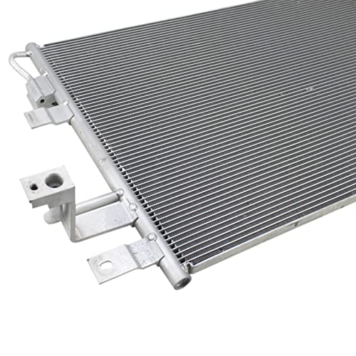 Image of TRQ Air Conditioning A /C Condenser Receiver Drier Compatible with 2013-2018 Ford Police Interceptor Sedan