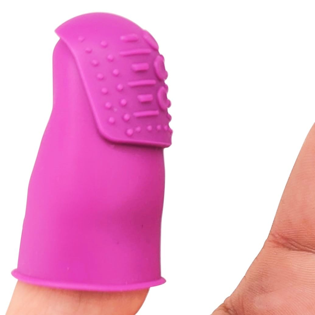 Juego de dedales flexibles para adultos | Dedales de agarre de pulgar | Grande (10) | para pulgares o dedos grandes de hombre