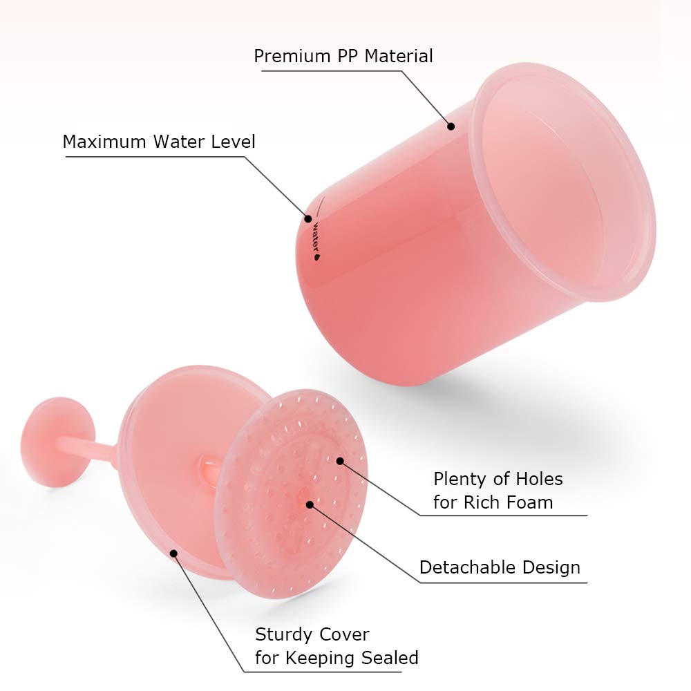 SZXMDKH Schiuma Maker Plastica Bubble Maker Foamer Doccia Portatile Bagno Shampoo Detergente Viso Bubble Foamer Dispositivo di Pulizia del Viso Strumento di Pulizia Della Pelle