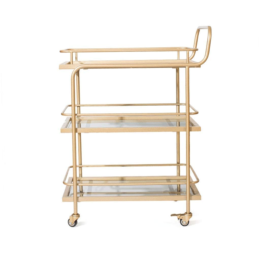 MFRELMNZG Rolling Kitchen Wine Storage Cart with Serving Trolley and Bar Tipper