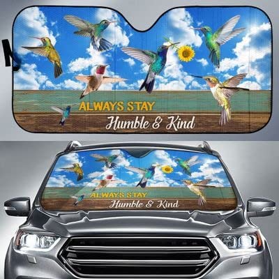 Couverture pare-brise voiture universelle L motif colibris imperméable