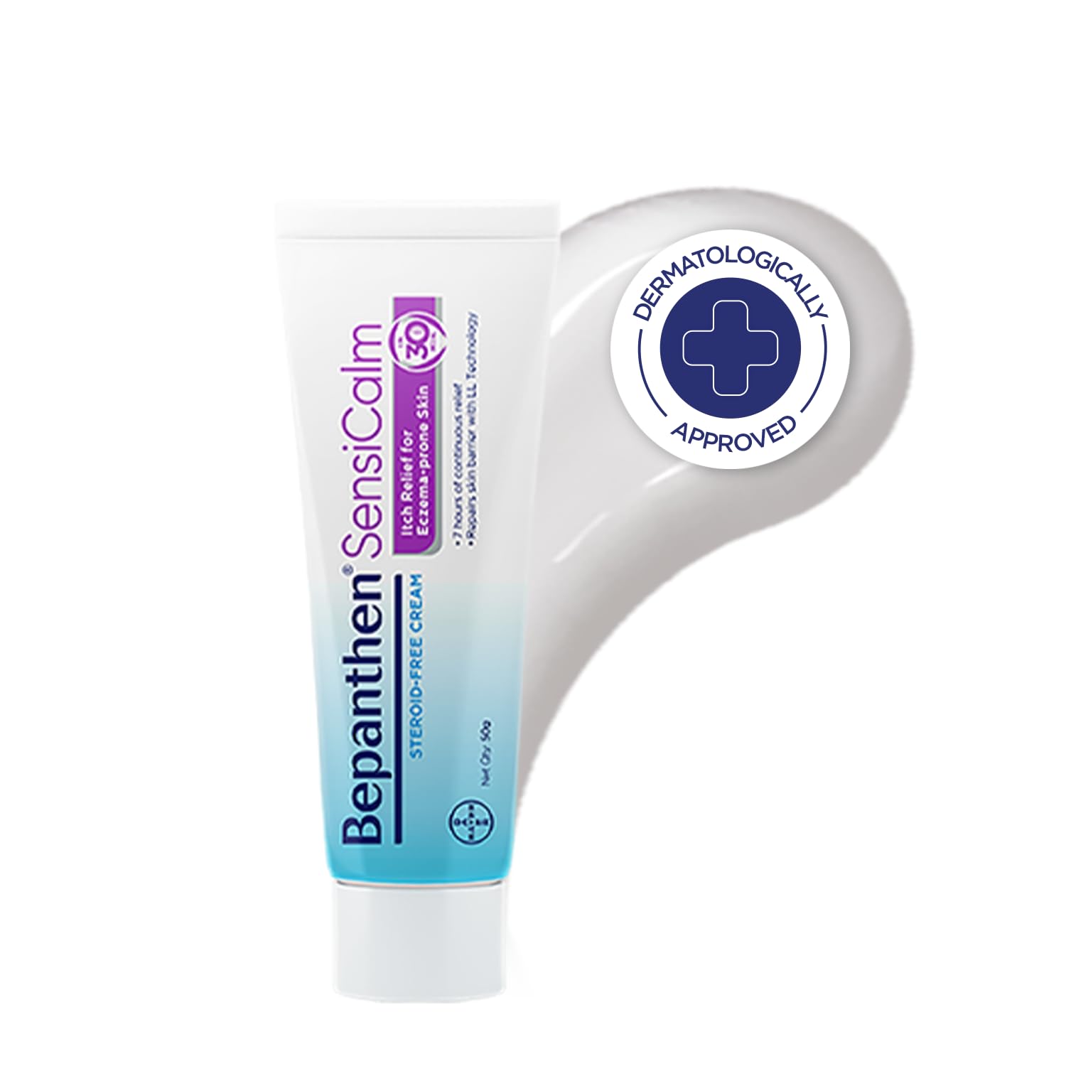 Bepanthen SensiCalm Cream For Face & Body, Worlds No.1 Skincare Brand, Repair Cream, Itch Relief Cream For Eczema, Dry & Sensitive Skin 50g