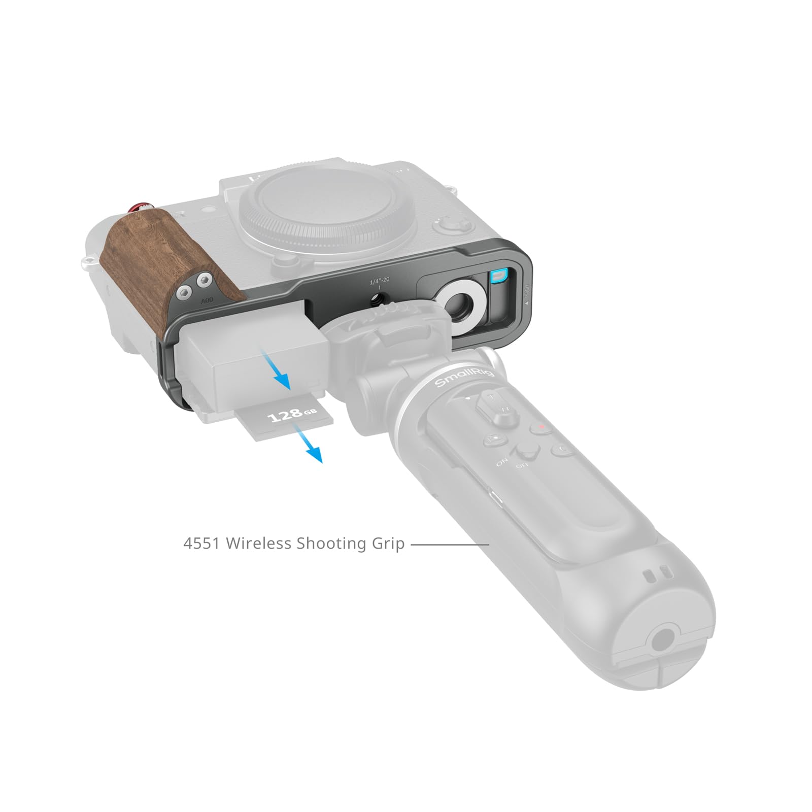 Amazon | SmallRig X-T30 II用 L字型マウントプレート（木製ハンドル