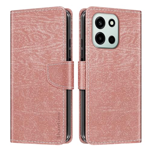 Shantime ���U�[���z�P�[�X OnePlus Nord 6 5G CPH2795 �Ƃ̌݊������� �J���t���蒠�^ �J�[�h���[ �}�O�l�b�g�� �S�ʕی�V�F��(���[�Y�S�[���h)