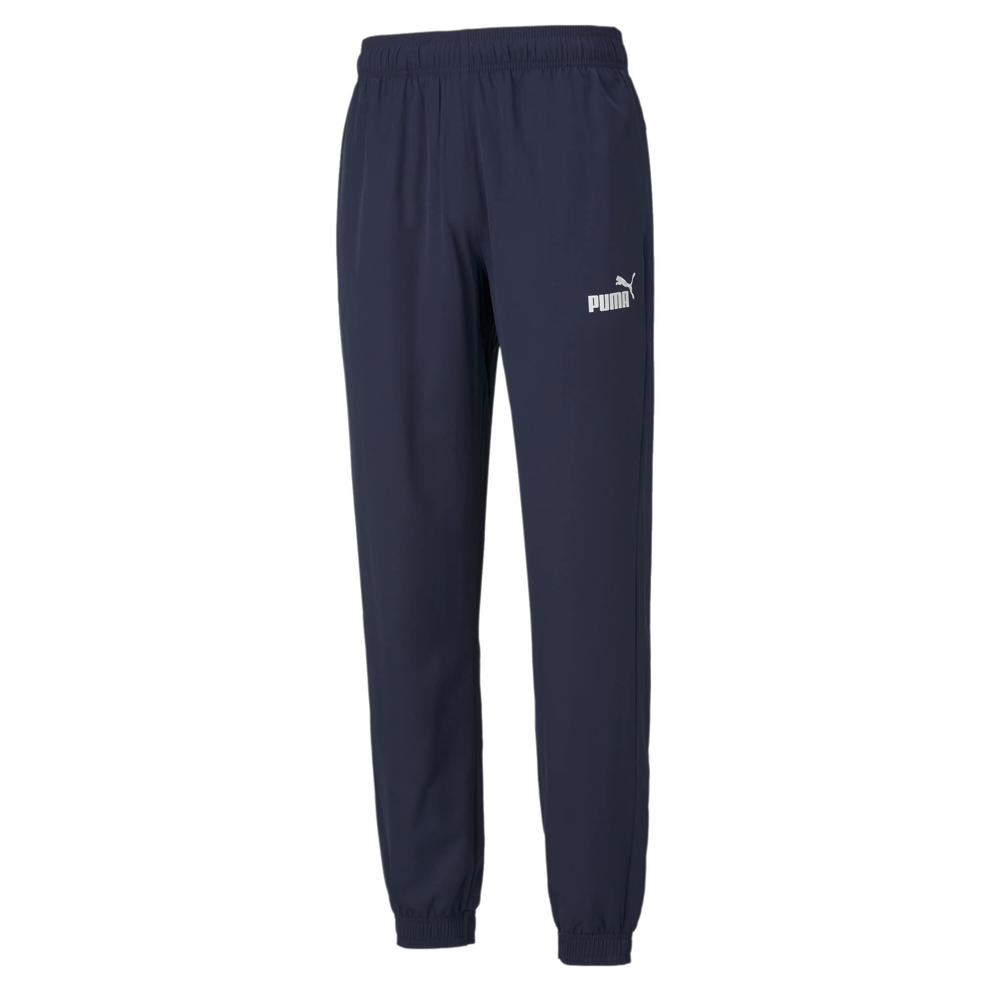 PUMA Active Woven Pants CL Men's Tracksuit, Peacoat No.1 Logo Blue, XS