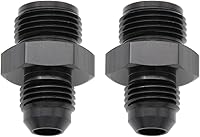 Vista 12 de Aluminio -8AN macho Flare a 1/2 x 20 rosca macho invertido adaptador de asiento accesorios negro