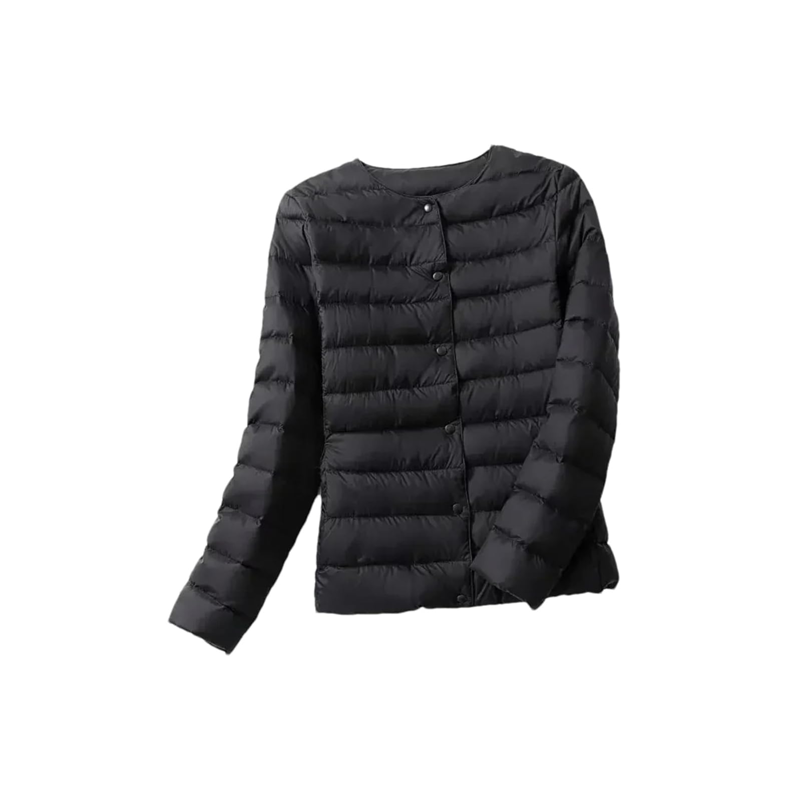 SaoBiiu Doudoune pour femme, col rond, col en V, sans col, léger, matelassé, ultra léger