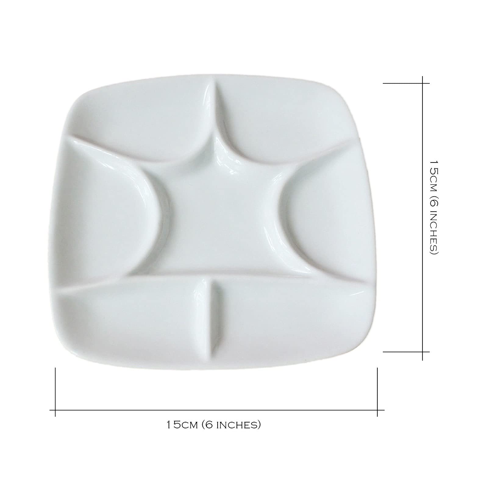Paleta Artysty Porcelany, 6-calowa Paleta Mieszana Akwareli, Odpowiednia Do Akwareli, Gwaszu, Malarstwa Olejnego Itp.
