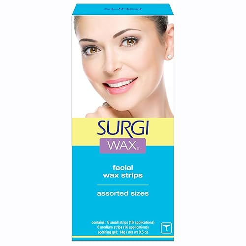 Tiras faciales de cera de miel para labios superiores, mentón y mejillas de la cara