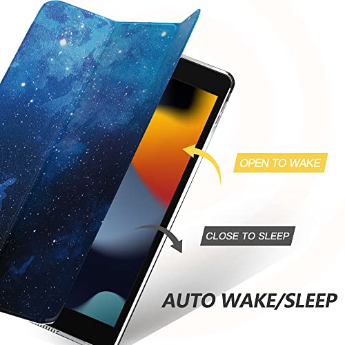 Image of Moko Smart Case for iPad 9th / 8th / 7th Gen Case 10.2 Inch, Blue Starry Sky