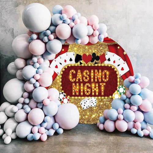 Fondo Fotográfico Redondo 200cm Casino Night miniatura 4