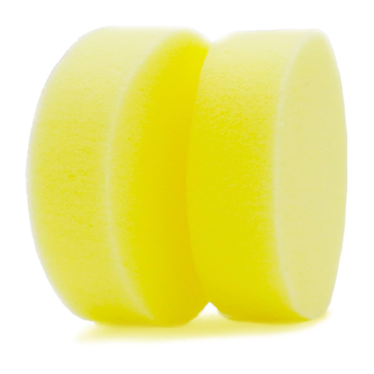 ULTECHNOVO 4 Éponges de Nettoyage en Mousse Jaune, Éponges à Polir Cirer pour Voiture et Chaussures, Coussinets Absorbants Réutilisables pour Lavage Auto et Entretien Intérieur