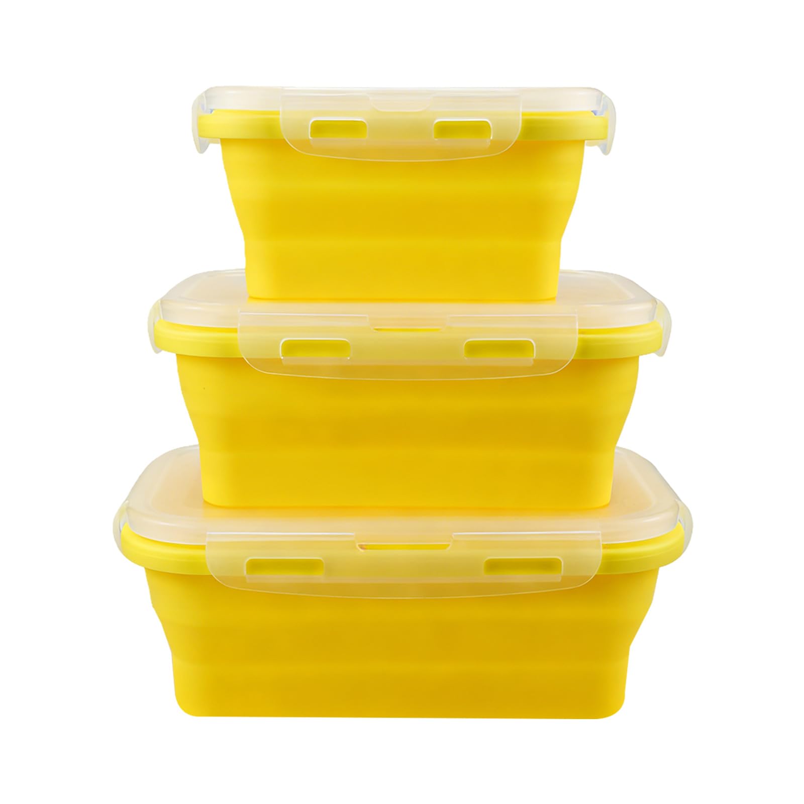 jiingekk Folding Bentos Box Set Spills Proof Easy Cleaning Quick Drying Great for Commuters Students Busy Lifestyles Presentation Bentos Box Set